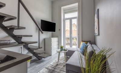 Akácfa str. studio balcony